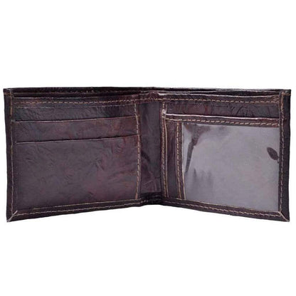 Leather Bifold Wallet with ID Window - Atitlan Leather