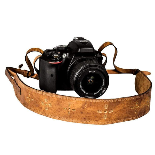 Light Brown Leather Camera Strap - Atitlan Leather